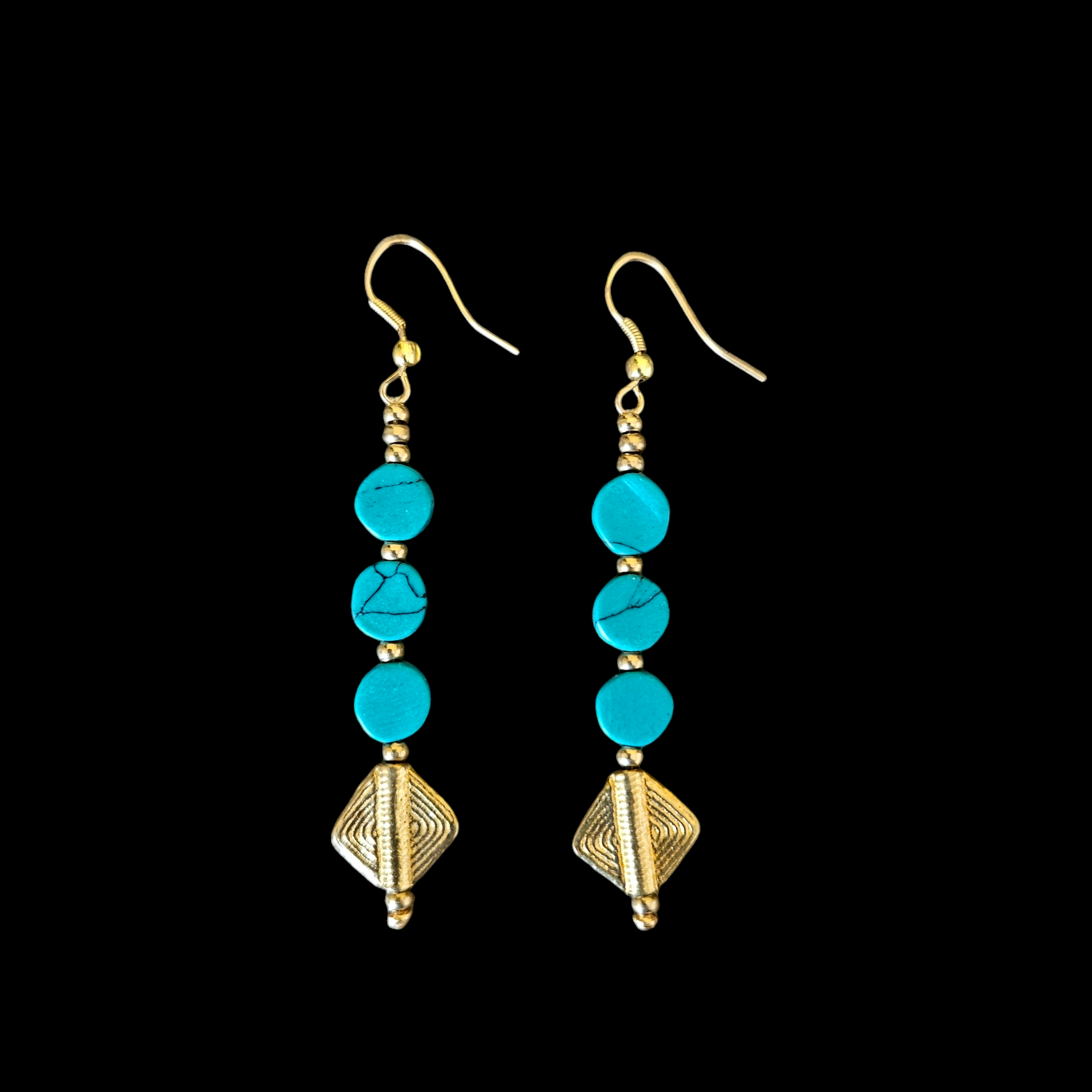 Nataraj Collection - Patang Turquoise Earrings