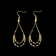 Nataraj Collection - Orchis Black Earrings