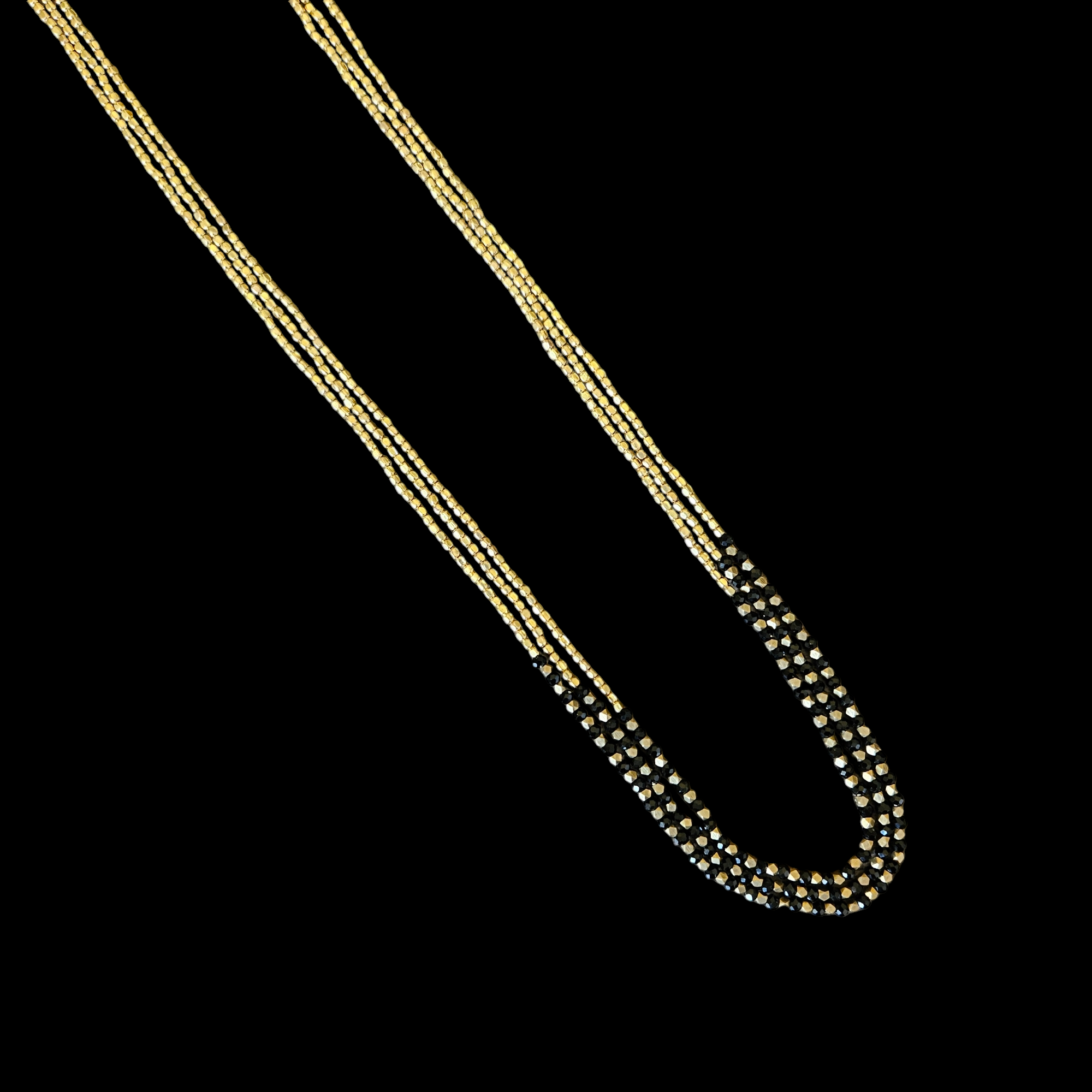 Nataraj Collection - Orchis Black Necklace