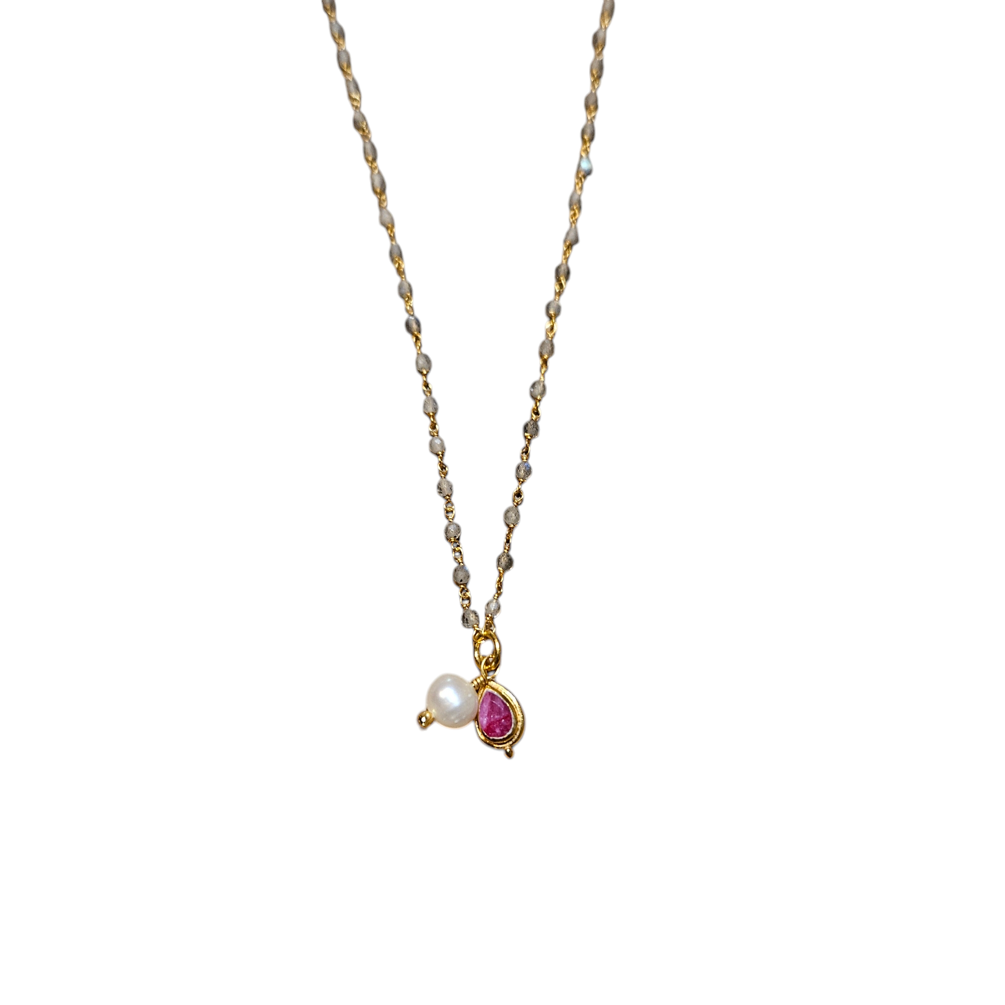 N°61 MOONSTONE ROSARIO NECKLACE