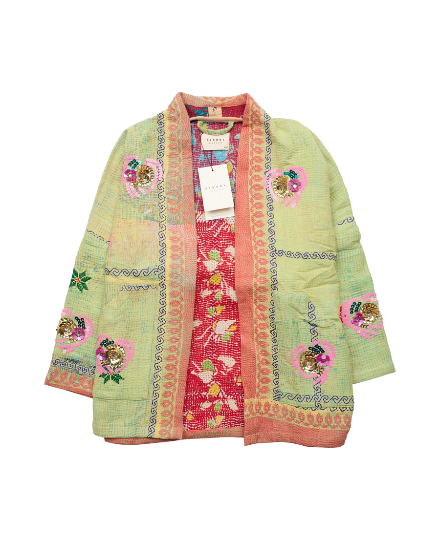 TYLER SEQUINS KANTHA JACKET