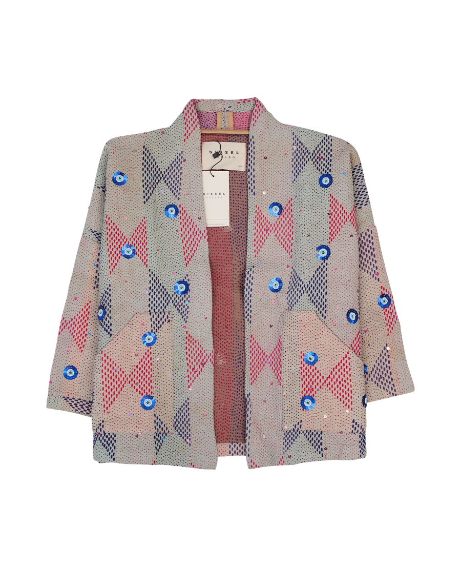 TYLER SEQUINS KANTHA JACKET