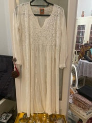 Salima Long embroidered georgette dress