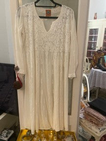 Salima Long embroidered georgette dress