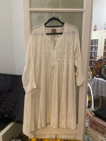 Salima short embroidered georgette dress