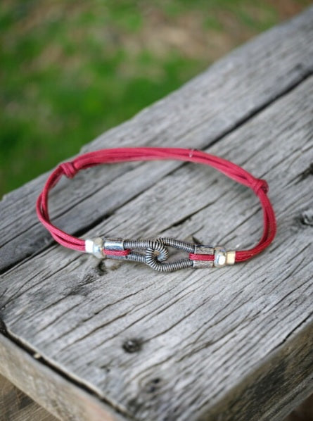 SLIDING CORDE YOU & ME BRACELET