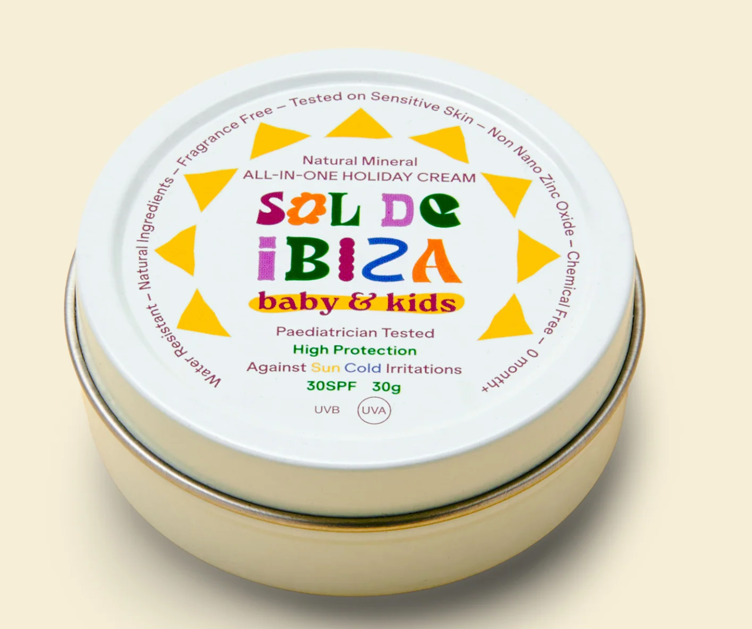 SOL DE IBIZA MINI  Talla - Bebés & Niños Protector Solar Mineral  All-in-One SPF30