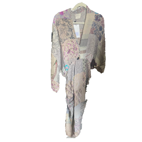 JUNO SILK PACHWORK DRESS