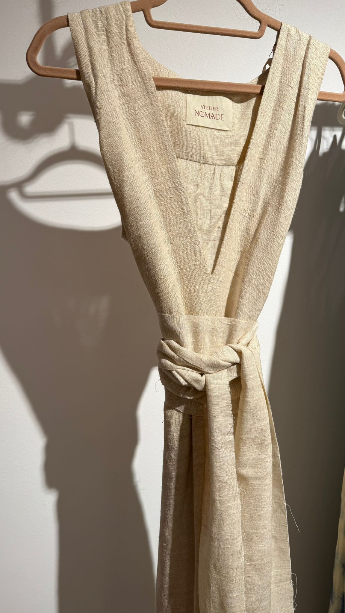 Sleeveless Raw Handwoven Silk