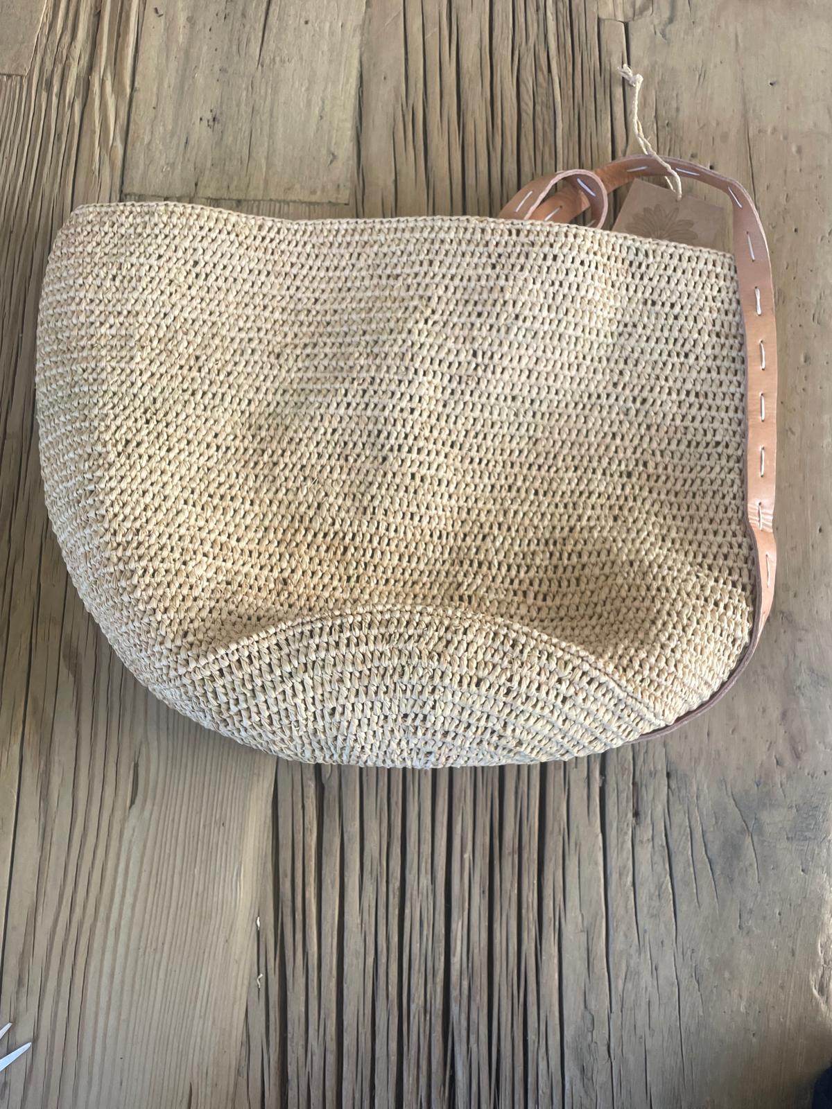 ALICE M LEATHER STITCH BAG