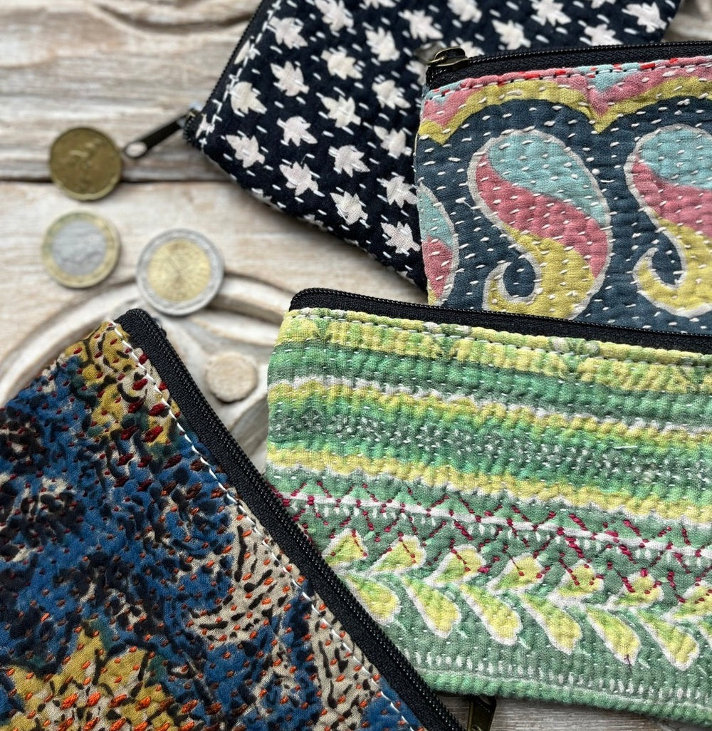 FLAT POUCHES BENGALE KANTHA / XS