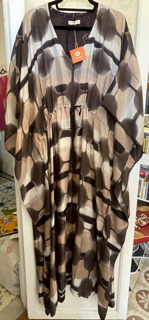 SIDR Craft Silk Shibori long kaftan