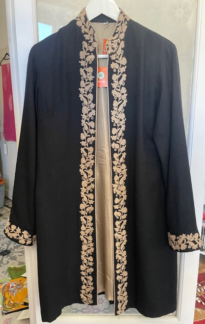 Embroidered Pashmina/silk coat