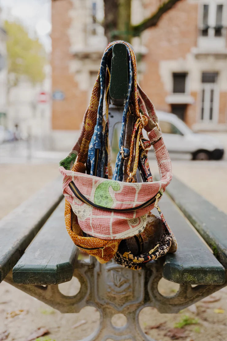 WAIST BAND KANTHA BAG