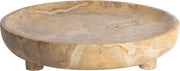 Round Serving bowl, marble, beige, 30øx4 cm