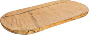 Cutting board oval, marble, forest brown, 30x15 cm