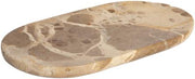 Cutting board oval, marble, beige, 23x12 cm