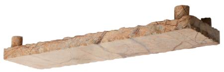 Cutting board, marble, forest brown, 53x15x6 cm