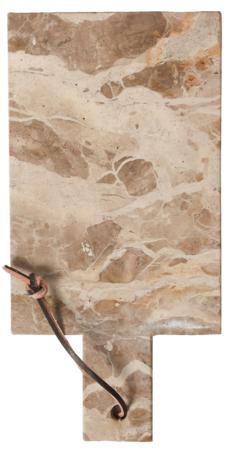 Cutting board, marble, beige, 30x15 cm