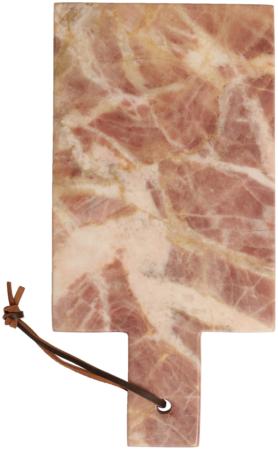 Cutting board, marble, pink/rose, 30x15 cm