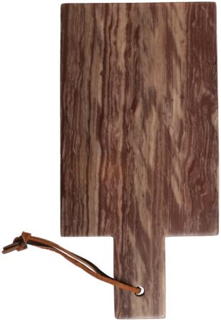 Cutting board, marble, dark brown, 30x15 cm
