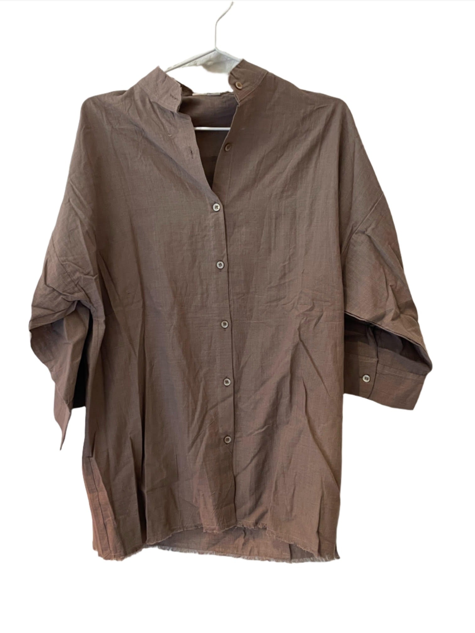 3/4 SLEEVE ORGANIC COTTON SHIRT