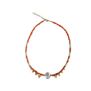 N°24 CORAL & PERLA 16,18g. NECKLACE