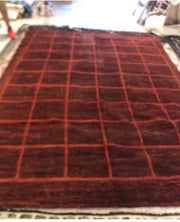 RED WOOL RUG
