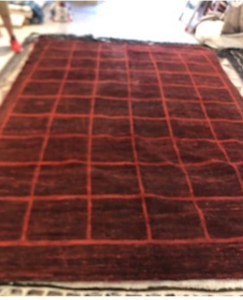 RED WOOL RUG