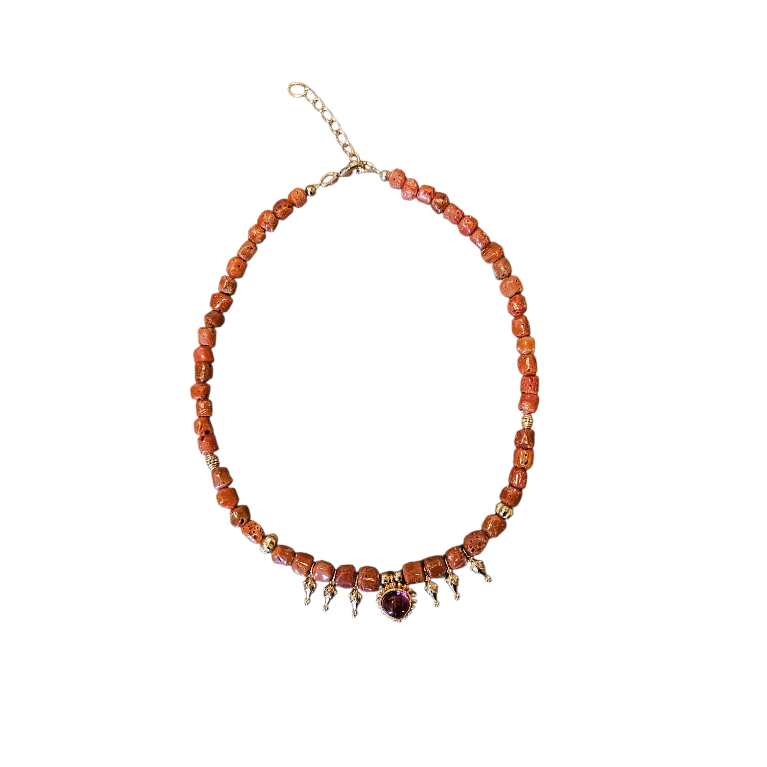 N°11 CORAL 27,52g. NECKLACE