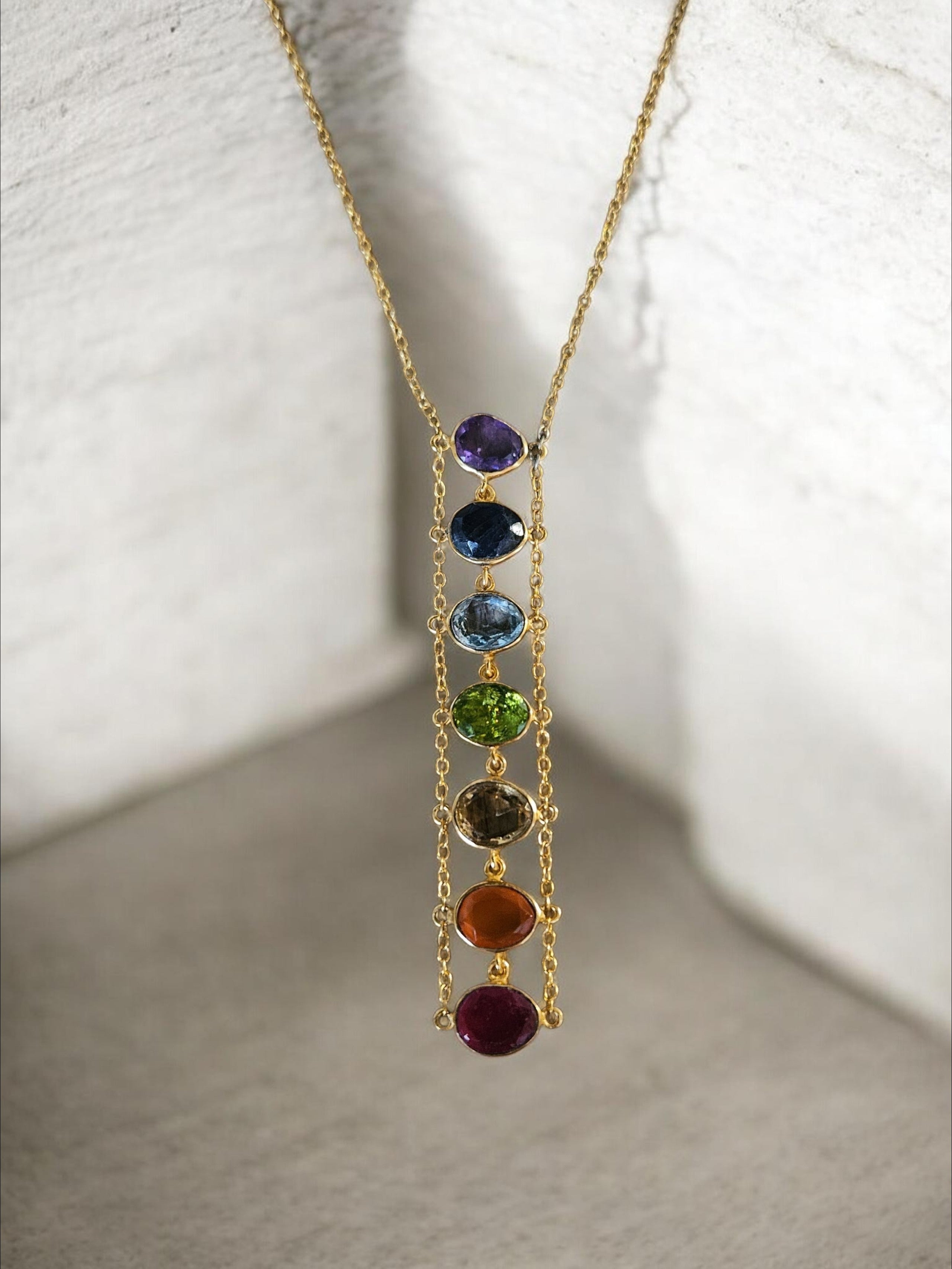 N°119 SEVEN CHAKRA LARGE NECKLACE