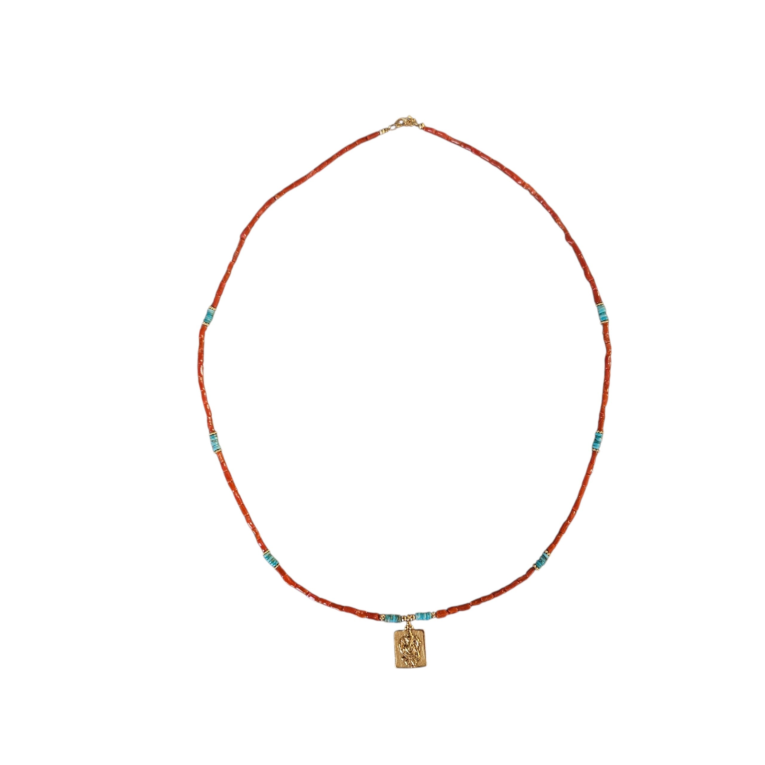 N°22 CORAL 10,24g.LONG NECKLACE