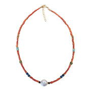 N°38 CORAL & PERLA 10,25g. NECKLACE