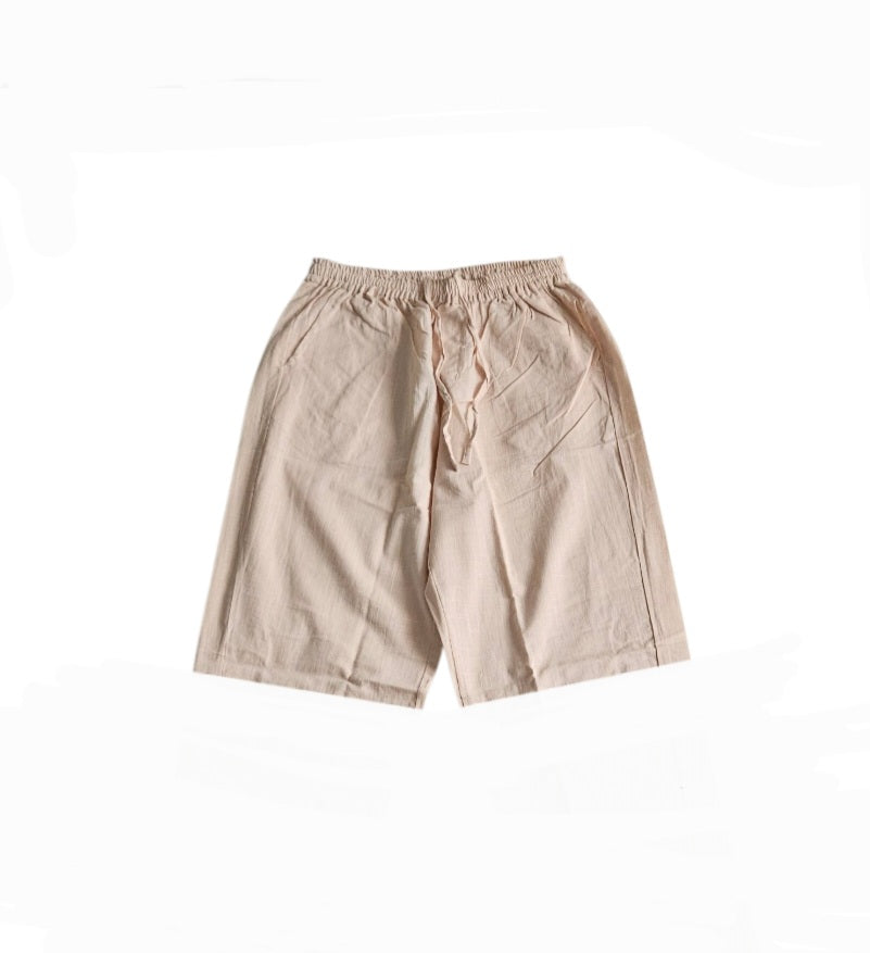 SHORT ELASTIC COTTON PANTS